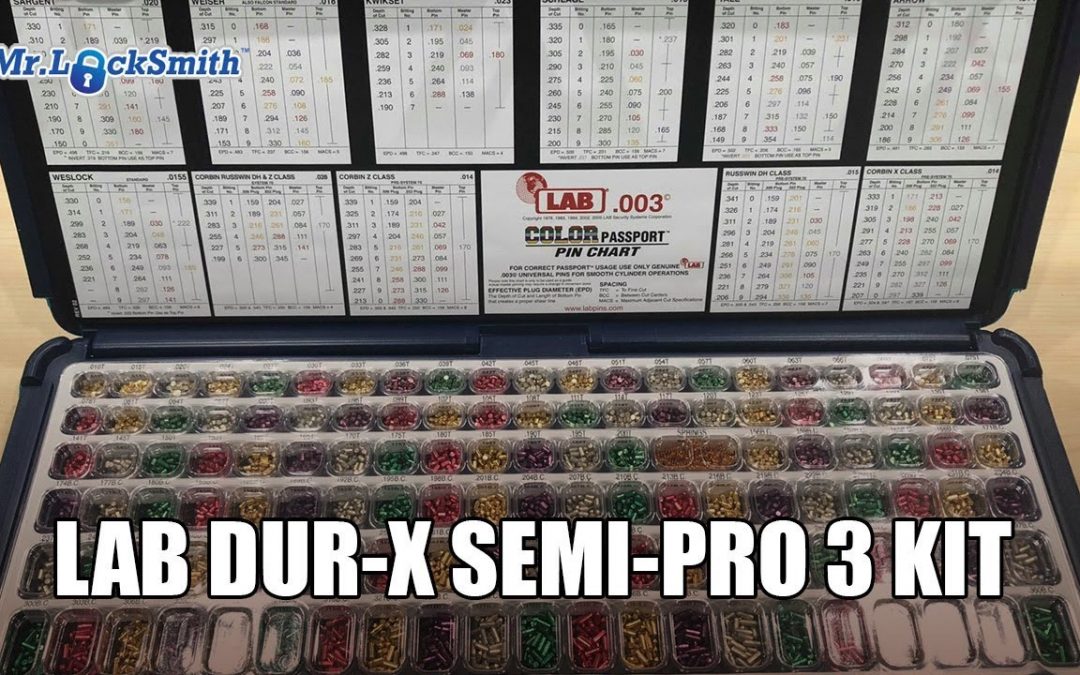 LAB DUR X Semi Pro 003 Pin Kit | Mr. Locksmith Training