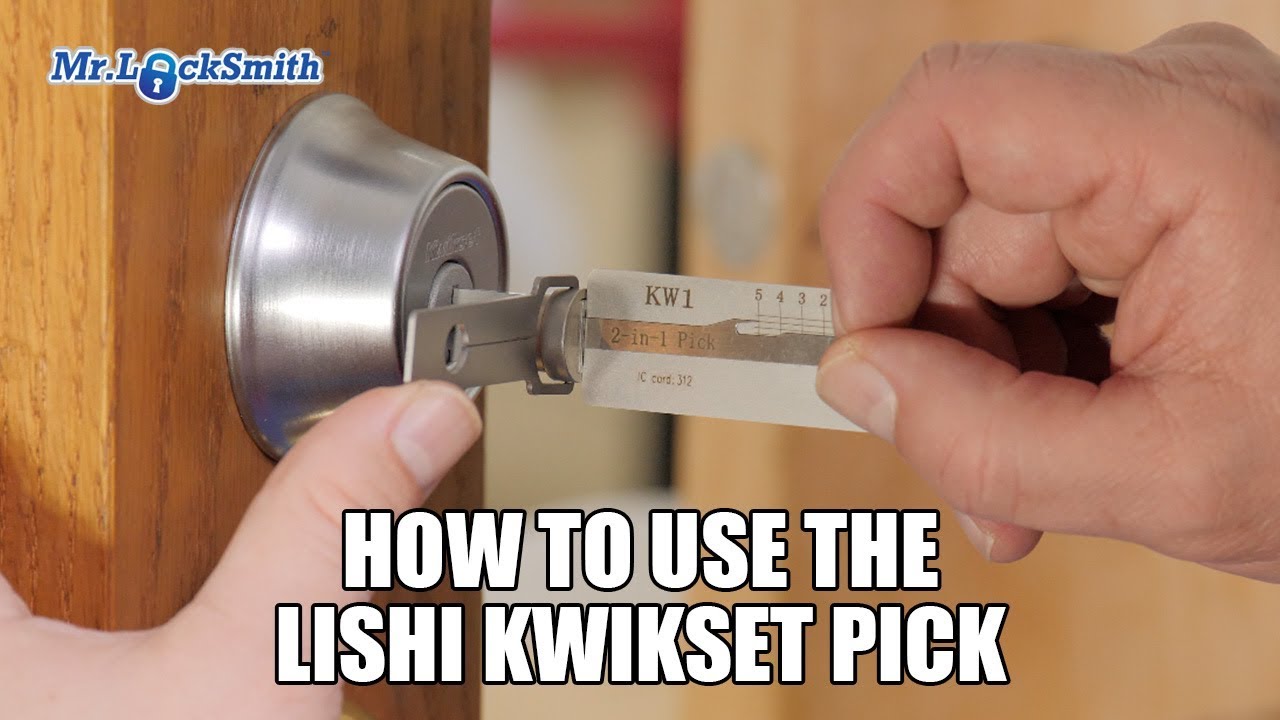 How to use the Lishi Kwikset Pick Mr. Locksmith Mr Locksmith Training