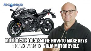 Motorcycle Locksmith - How to make keys to a Kawasaki Ninja Motorcycle