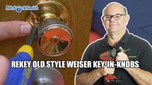 Rekey Old Style Weiser Locks Key in Knobs | Locksmith Training