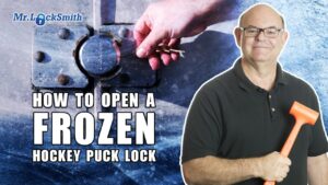 Frozen-Hockey-Puck-Lock-mr-locksmith-training