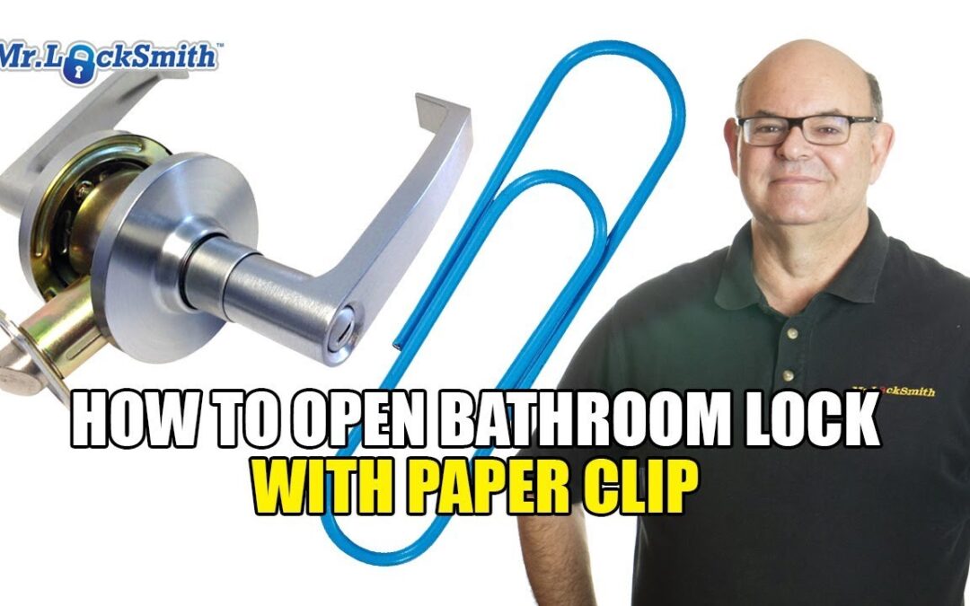 How to Open Bathroom Lock with Paper Clip | Mr. Locksmith Training