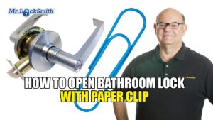 How To Open Bathroom Lock With Paper Clip | Mr. Locksmith Training