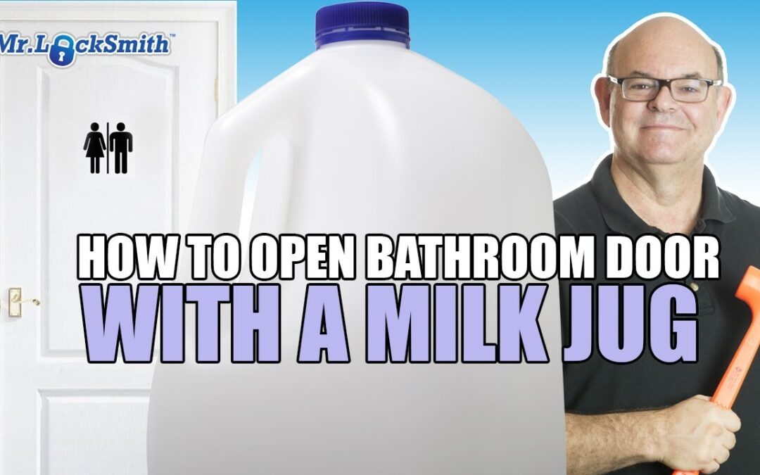 How to Open a Locked Bathroom Lock with a Milk Jug | Mr. Locksmith Training