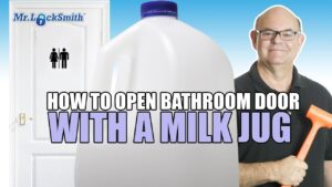 How To Open A Bathroom Door With A Milk Jug | Mr. Locksmith Training