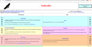 Lockcode Main Screen