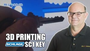3D Printing Schlage SC1 Key | Mr. Locksmith Training